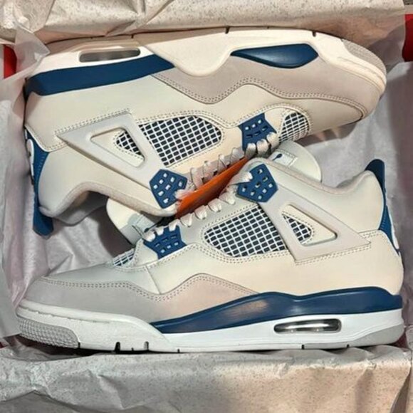 COPY - COPY - - DS New Air Jordan 4 Industrial Blue size 10.5 main image 7